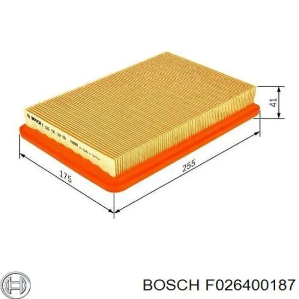 Фильтр воздушный Bosch F026400187