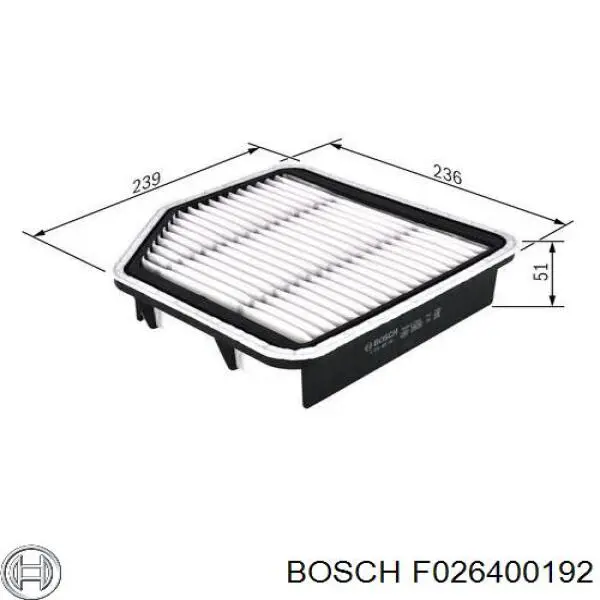 Фильтр воздушный Bosch F026400192