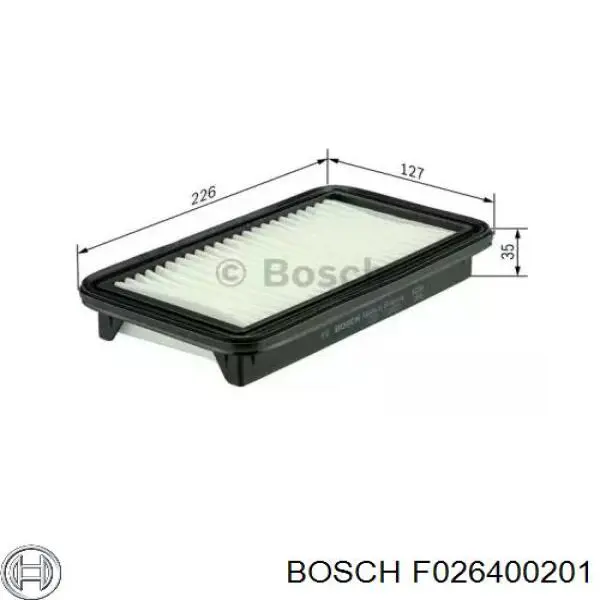 Купить F026400201 Bosch Автомобильный фильтр воздуха