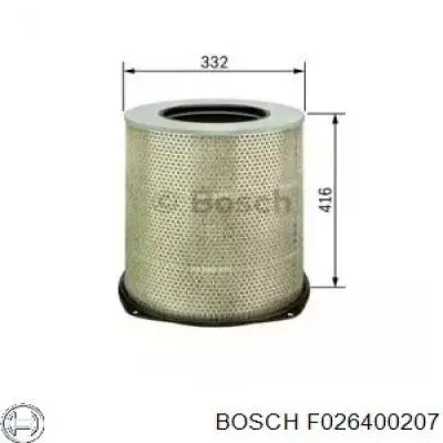 F 026 400 207 Bosch воздушный фильтр