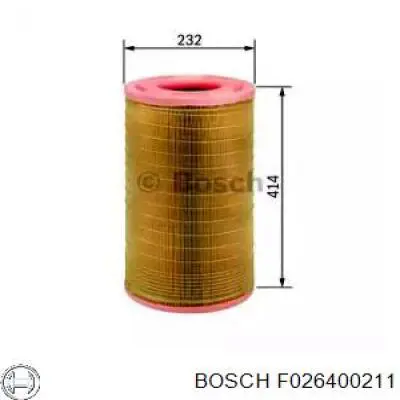 Воздушный фильтр F026400211 Bosch