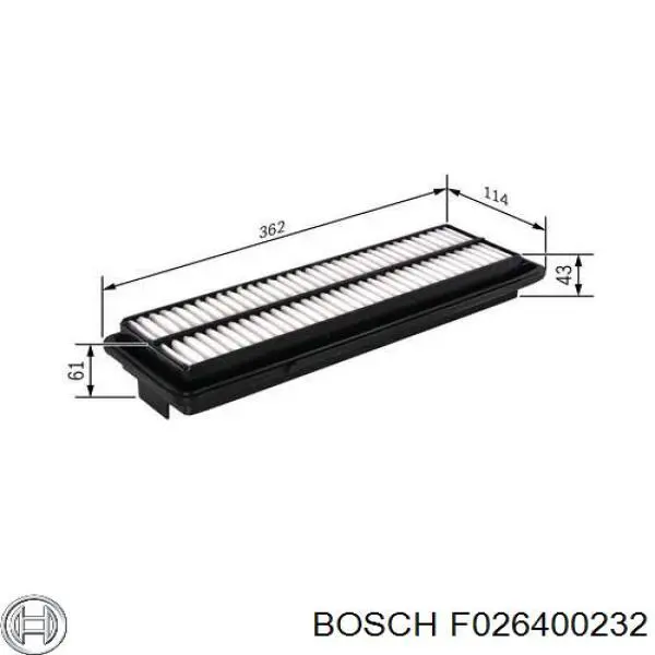 Фильтр воздушный Bosch F026400232