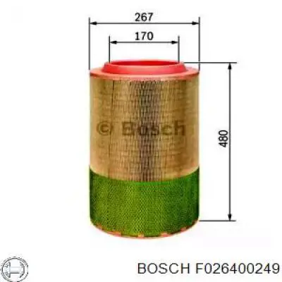 F026400249 Bosch воздушный фильтр