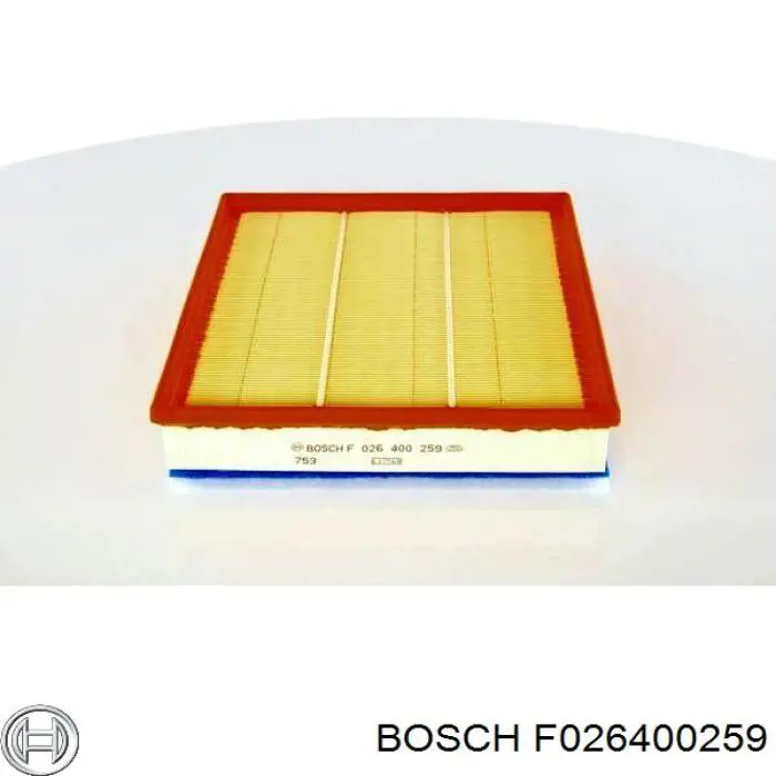 F 026 400 259 Bosch filtro de ar