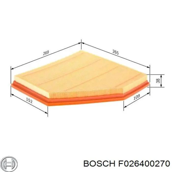 Фильтр воздушный Bosch F026400270