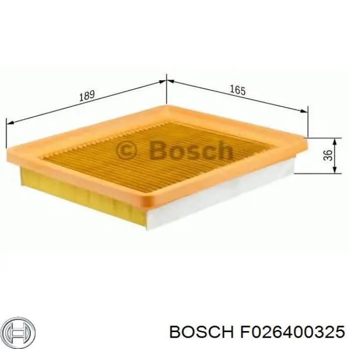 Воздушный фильтр F026400325 Bosch