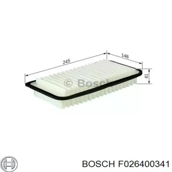 F026400341 Bosch filtro de ar