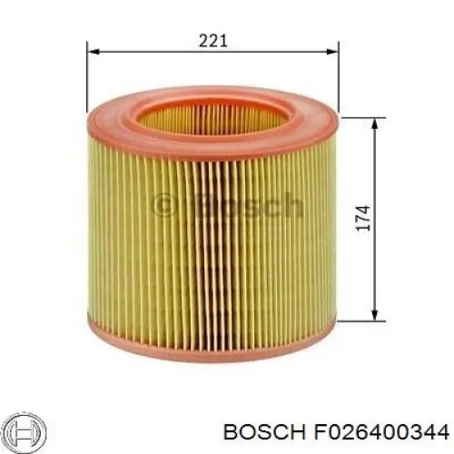 Фильтр воздушный Bosch F026400344