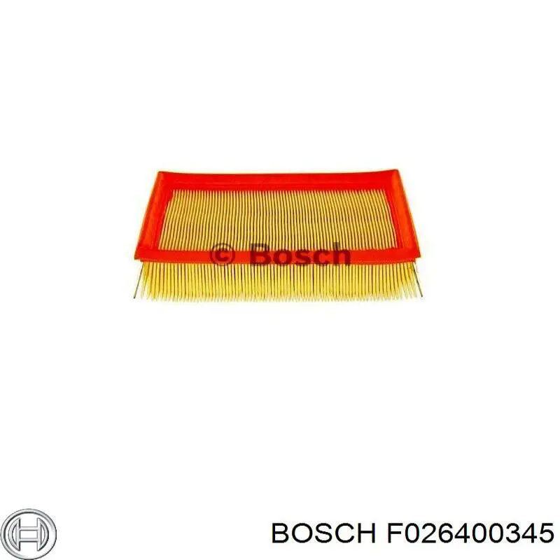 F026400345 Bosch filtro de ar