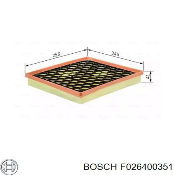 F026400351 Bosch Воздушный фильтр двигателя