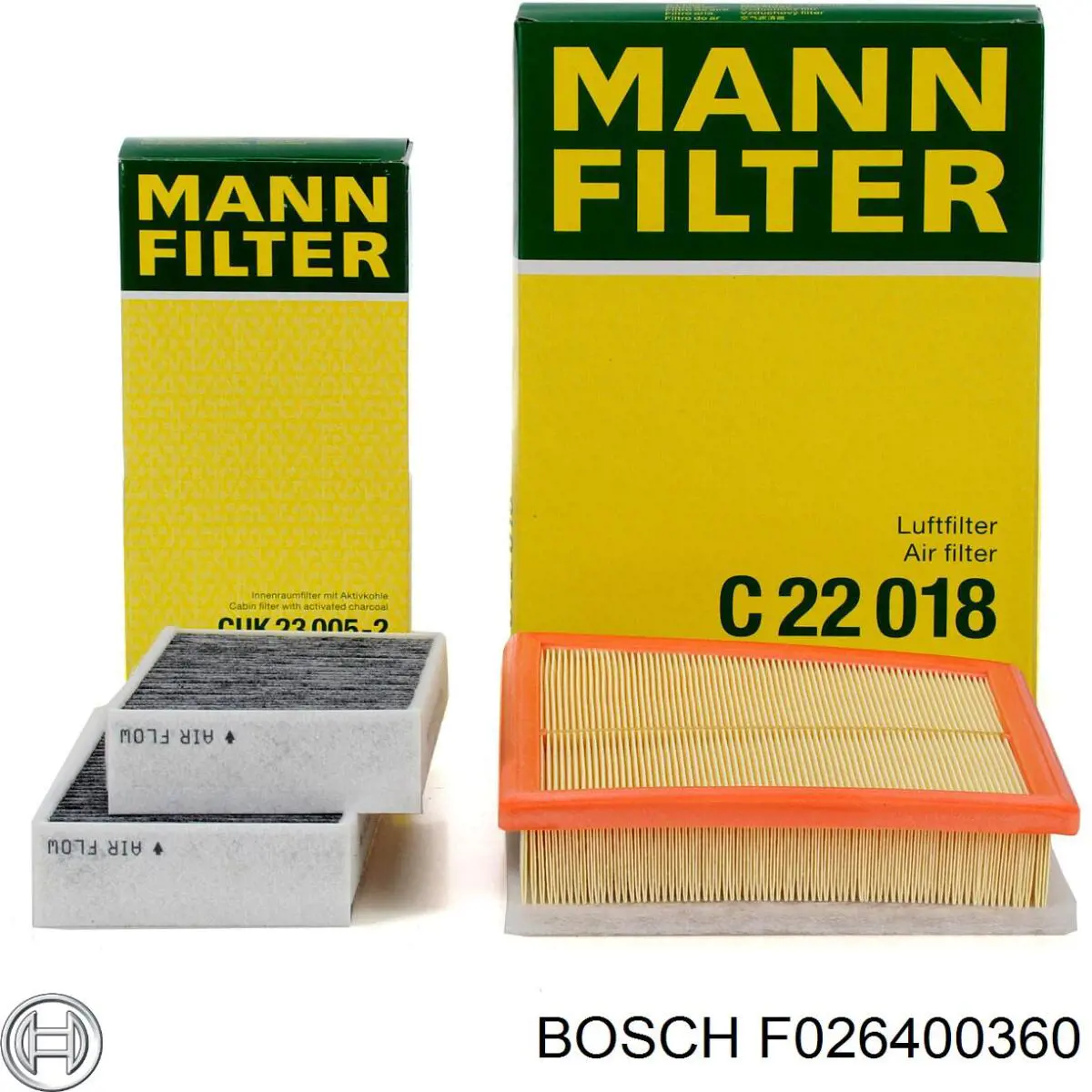 Купить F026400360 Bosch Автомобильный фильтр воздуха