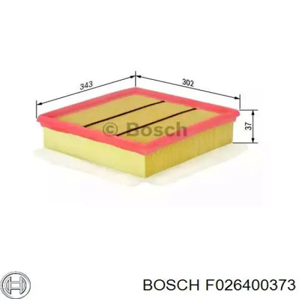 Элемент воздушного фильтра Bosch F026400373 цена, от 7.05 USD