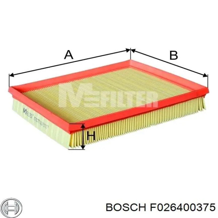 Фильтр воздушный Bosch F026400375