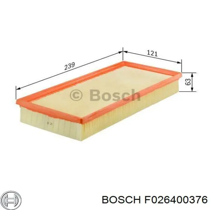 Фильтр воздушный Bosch F026400376