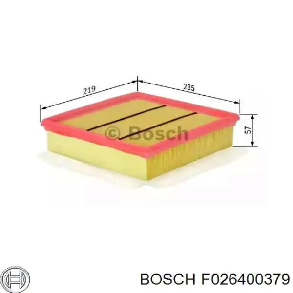 Воздушный фильтр F026400379 Bosch