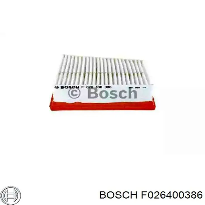 F026400386 Bosch filtro de ar