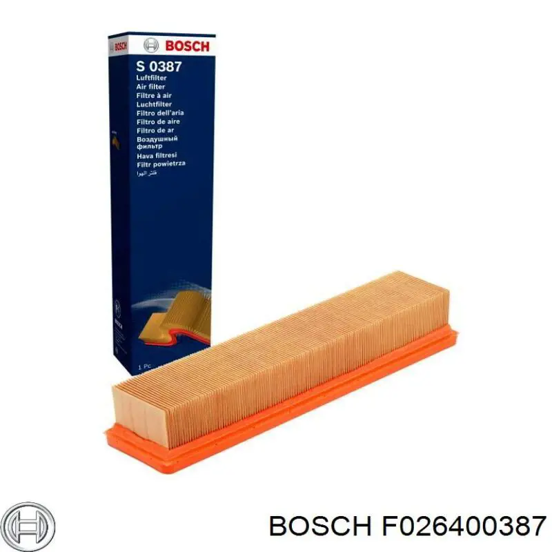 F026400387 Bosch Воздушный фильтр двигателя