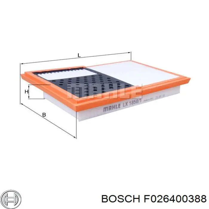 F026400388 Bosch Воздушный фильтр двигателя