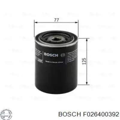 F 026 400 392 Bosch фильтр воздушный компрессора подкачки (амортизаторов)