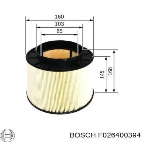 F026400394 Bosch Воздушный фильтр двигателя