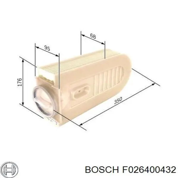 Воздушный фильтр F026400432 Bosch