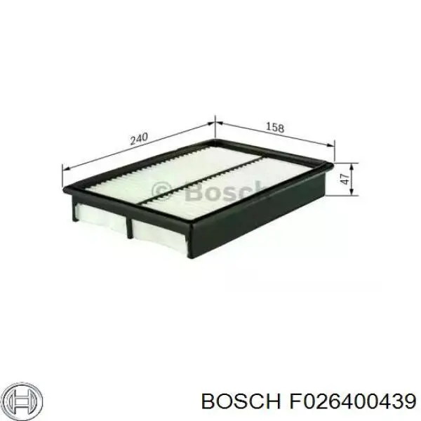 Элемент воздушного фильтра Bosch F026400439 цена, от 9.51 USD