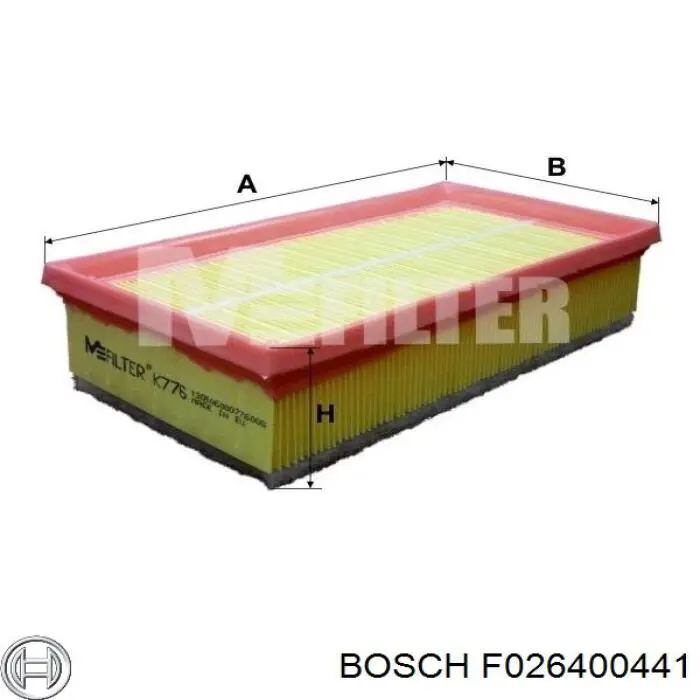 Купить F026400441 Bosch Автомобильный фильтр воздуха