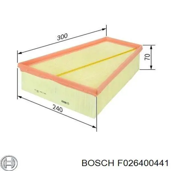 F026400441 Bosch Воздушный фильтр двигателя