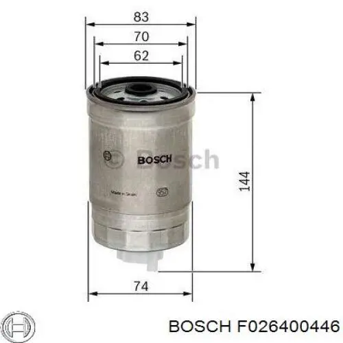 Воздушный фильтр F026400446 Bosch
