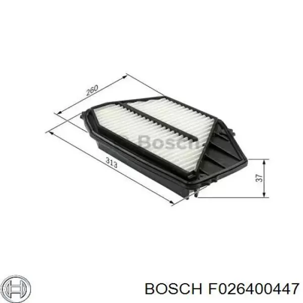 F026400447 Bosch Воздушный фильтр двигателя