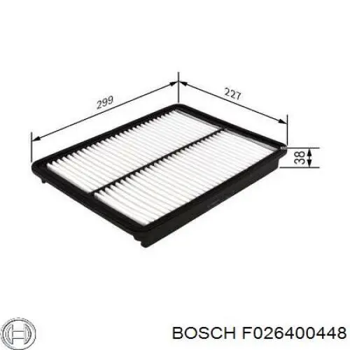 Воздушный фильтр F026400448 Bosch