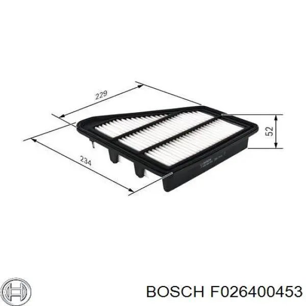 F026400453 Bosch Воздушный фильтр двигателя