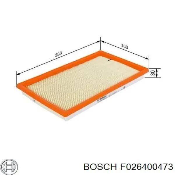 Filtro de aire F026400473 Bosch