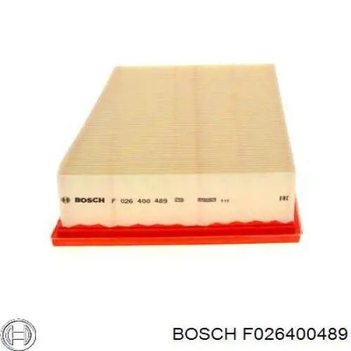 F026400489 Bosch filtro de ar