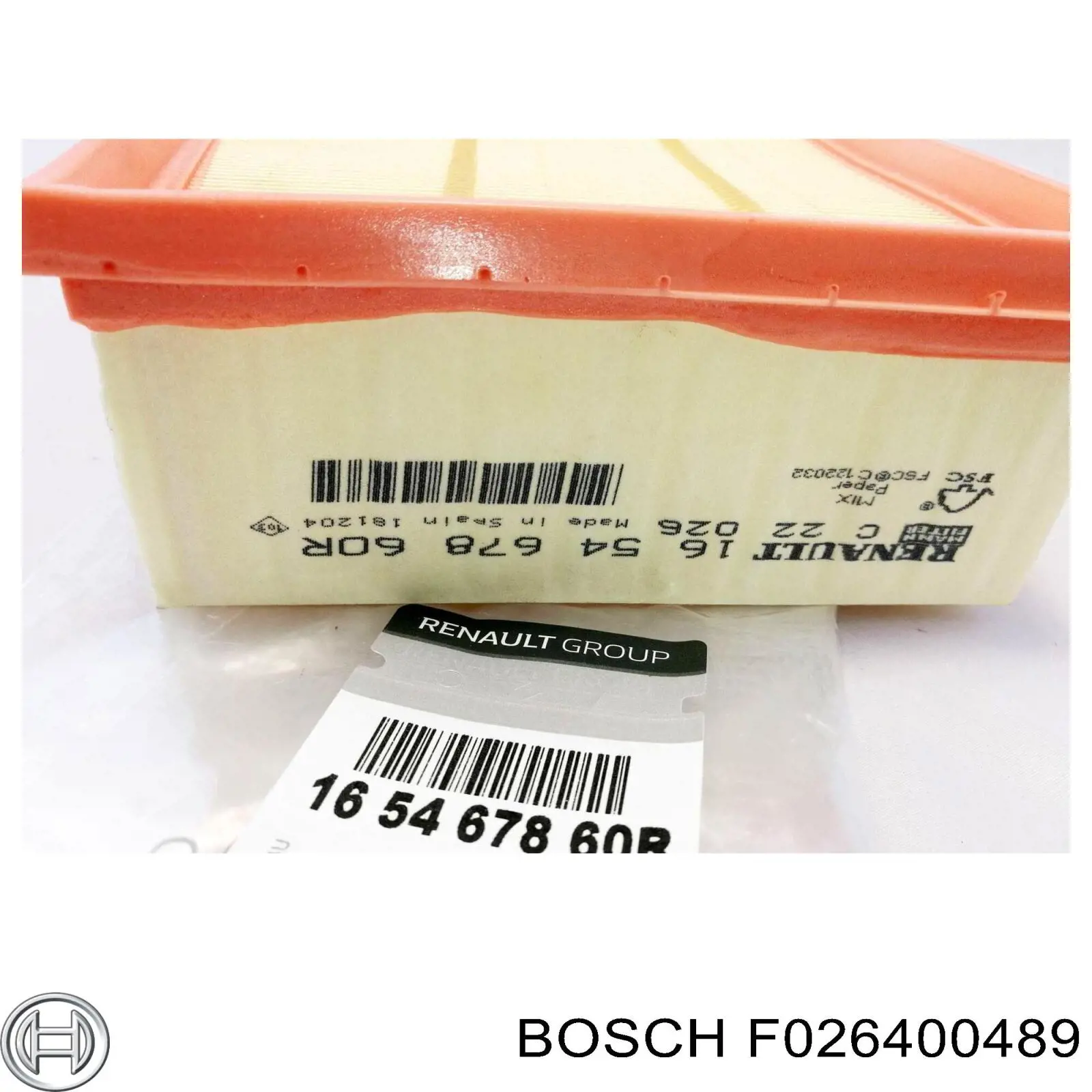 F026400489 Bosch Воздушный фильтр двигателя