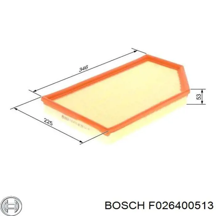 Купить F026400513 Bosch Автомобильный фильтр воздуха
