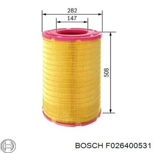 Фильтр воздушный Bosch F026400531