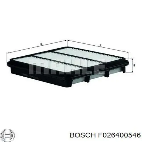 Фильтр воздушный Bosch F026400546