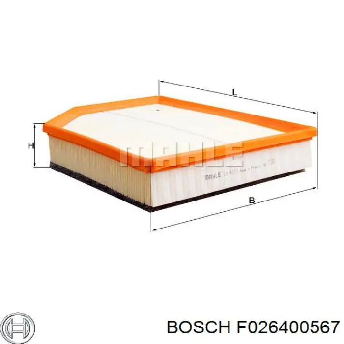 Фильтр воздушный Bosch F026400567