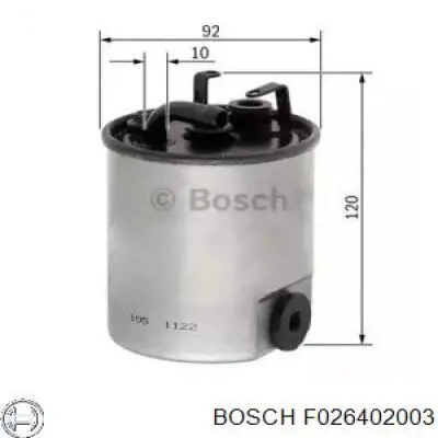Топливный фильтр F026402003 Bosch