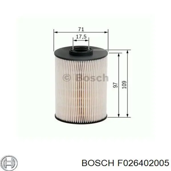 F026402005 Bosch Фильтр топлива