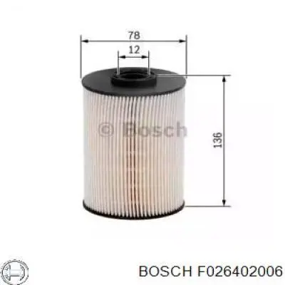 Топливный фильтр F026402006 Bosch