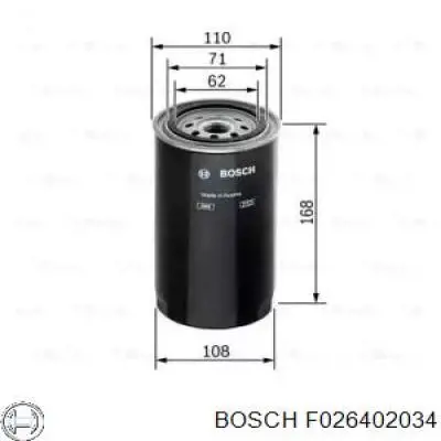 F026402034 Bosch Фильтр топлива