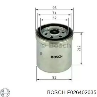 Топливный фильтр F026402035 Bosch