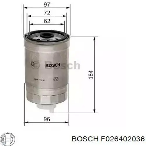 F026402036 Bosch топливный фильтр