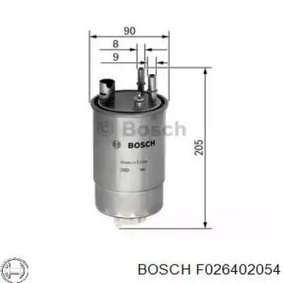 Купить F026402054 Bosch Фильтр-отстойник топлива грубой очистки