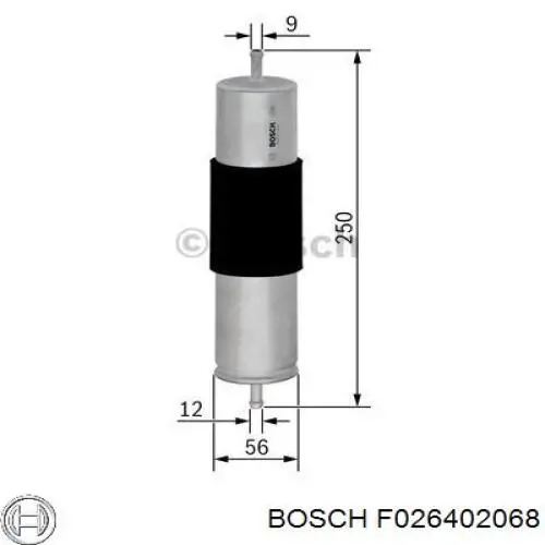 F026402068 Bosch Фильтр топлива