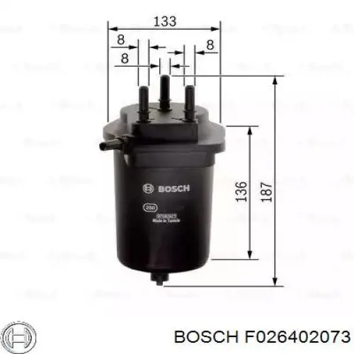 F026402073 Bosch топливный фильтр