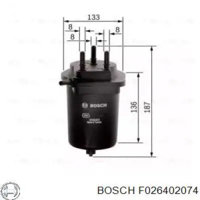F026402074 Bosch топливный фильтр