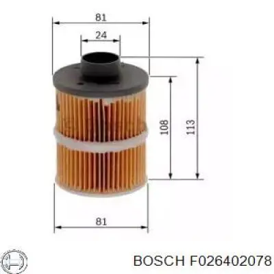 Топливный фильтр F026402078 Bosch